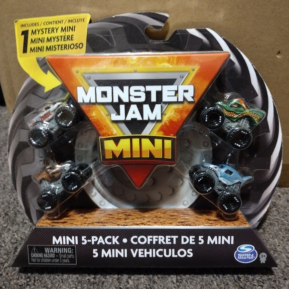 Monster Jam Mini 5-Pack with Mystery Vehicle - Picture 1 of 2